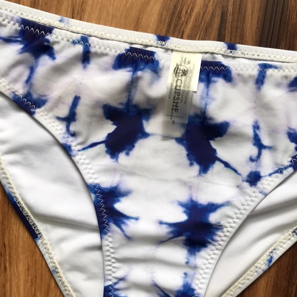 Small Blue Tie Dye CUPSHE Bikini - Picture 4 of 6